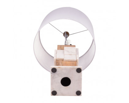 Sagebrook Marble Table Lamp - White