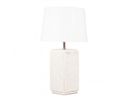 Sagebrook™ Marble Fluted Table Lamp - White/Off-White