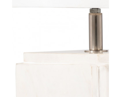 Sagebrook™ Marble Fluted Table Lamp - White/Off-White