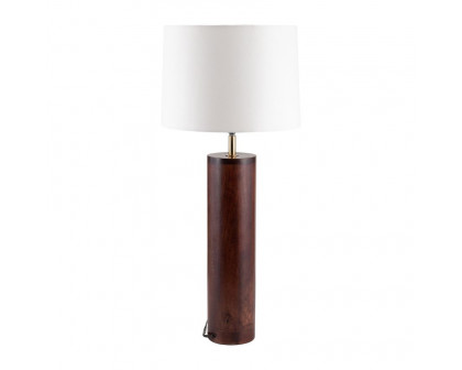 Sagebrook™ Wood Classic Table Lamp - Brown/Off-White