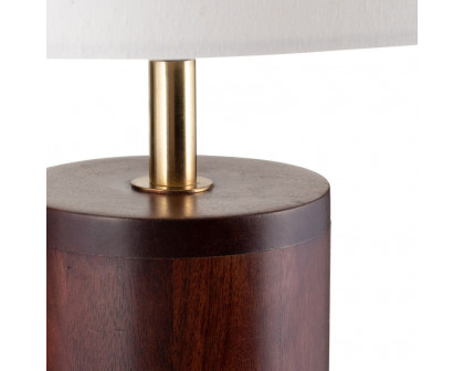 Sagebrook™ Wood Classic Table Lamp - Brown/Off-White