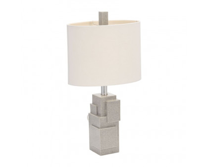 Sagebrook™ Resin Blocks Table Lamp - Gray