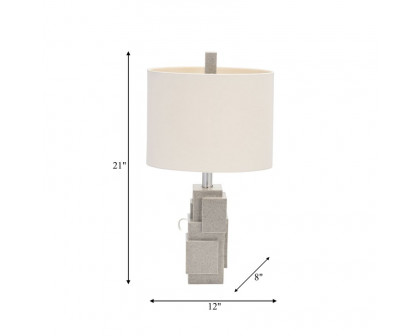 Sagebrook™ Resin Blocks Table Lamp - Gray