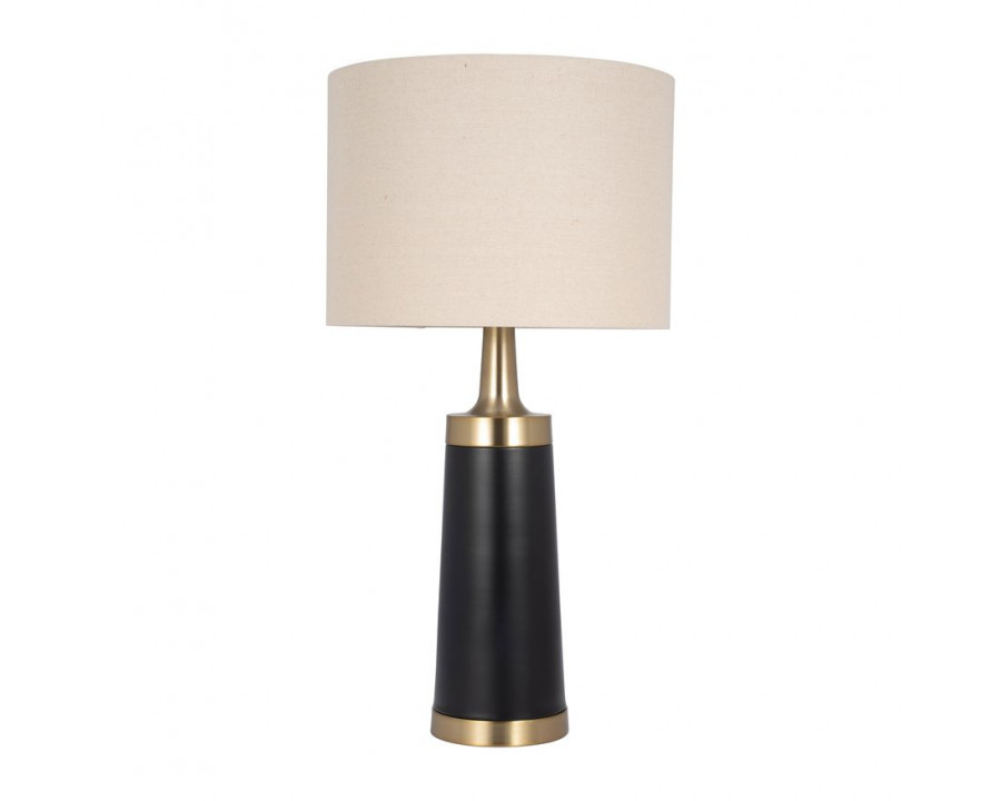 Sagebrook Metal Pillar Table Lamp - Black