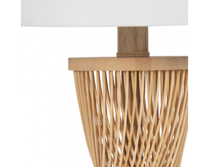 Sagebrook Rattan Twist Table Lamp - Natural