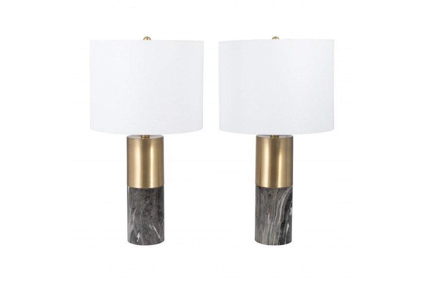 Sagebrook™ 25" Metal Table Lamp (Set Of 2) - Black