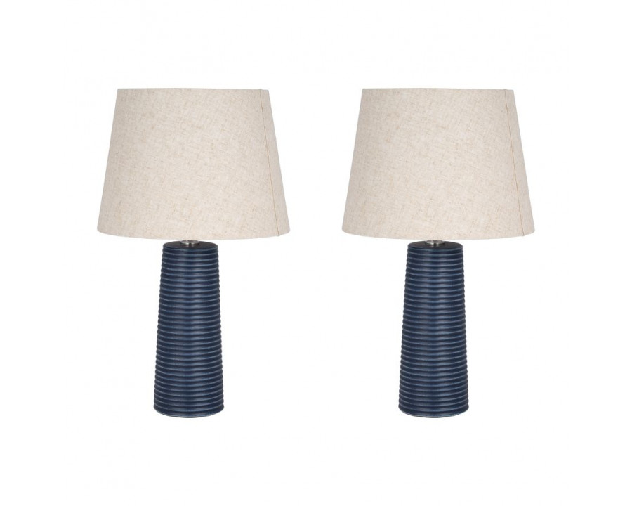 Sagebrook - Ceramic Table Lamps (Set Of 2) in Blue