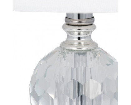 Sagebrook Crystal Faceted Table Lamps (Set Of 2) - Silver