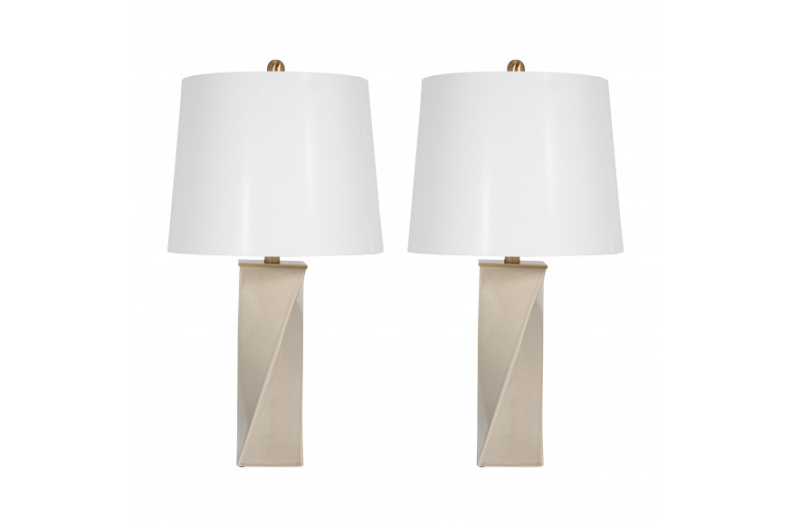 Sagebrook™ 26" Ceramic Table Lamp (Set Of 2) - Whitecap