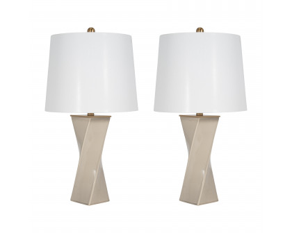 Sagebrook™ 26" Ceramic Table Lamp (Set Of 2) - Whitecap