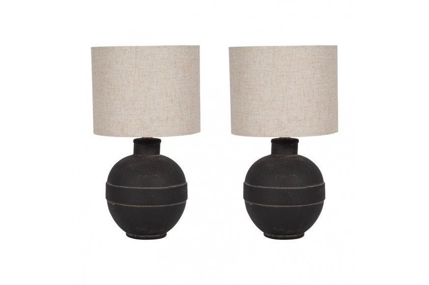 Sagebrook™ Ceramic Table Lamps (Set Of 2) - Dark Gray