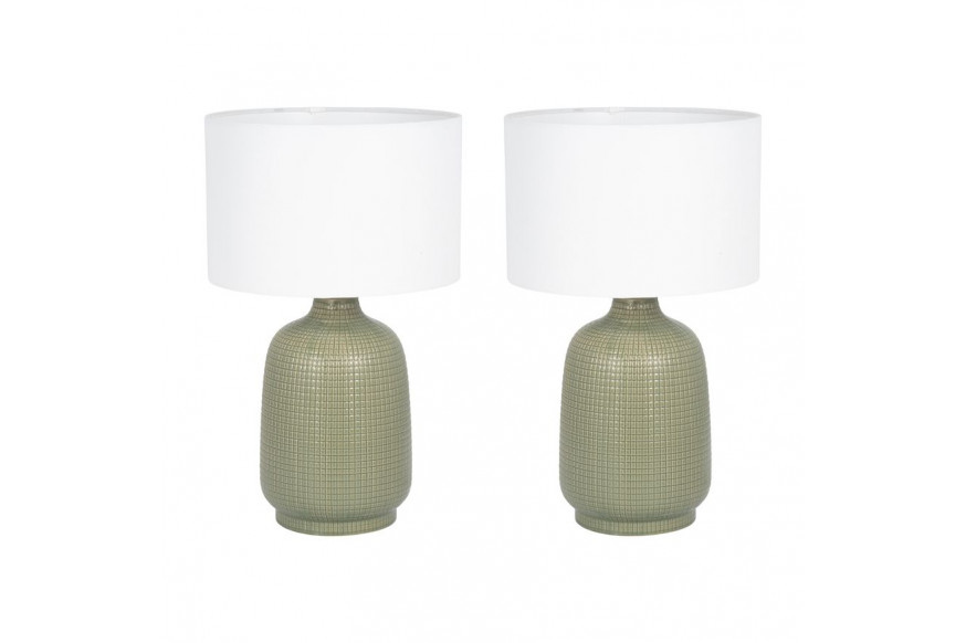 Sagebrook™ Ceramic Table Lamps (Set Of 2) - Dark Sage