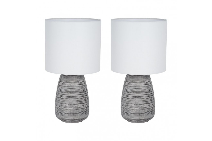 Sagebrook™ Ceramic Table Lamps (Set Of 2) - Charcoal