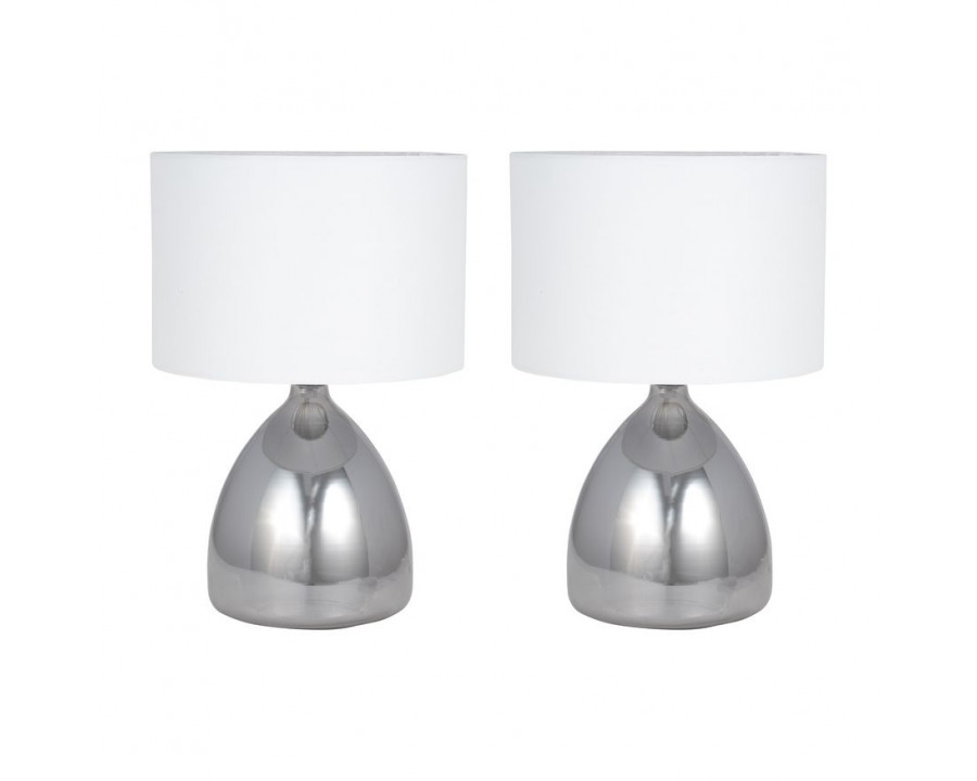 Sagebrook 51212 Glass Table Lamps (Set Of 2)