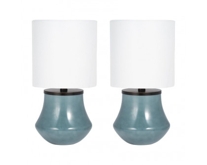 Sagebrook 51213 Glass Table Lamps (Set Of 2)