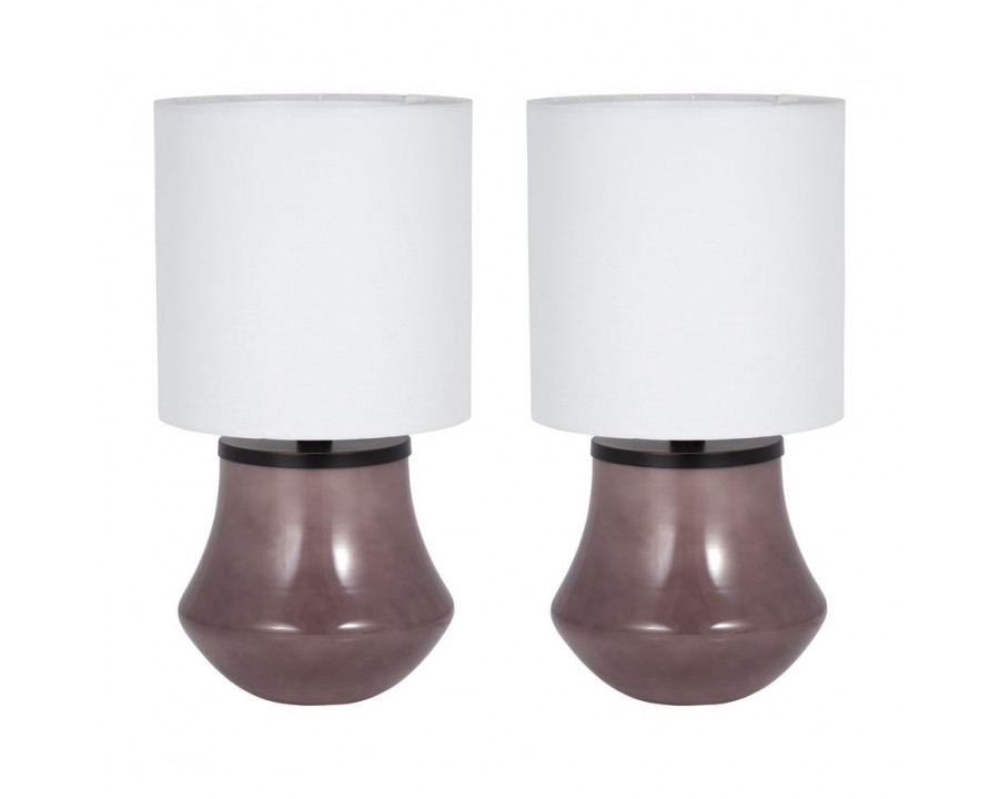 Sagebrook 51213 Glass Table Lamps (Set Of 2)