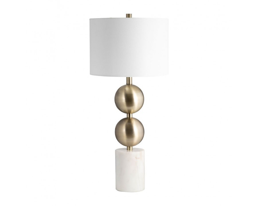 Sagebrook Marble Stacking Orbs Table Lamp - Gold/White