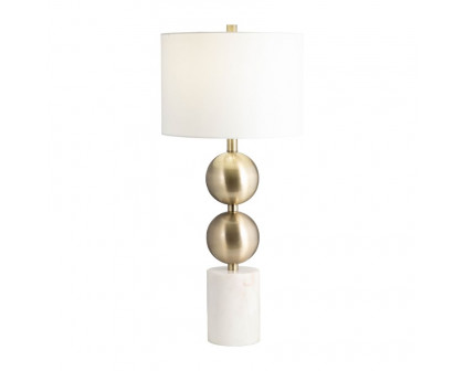 Sagebrook Marble Stacking Orbs Table Lamp - Gold/White