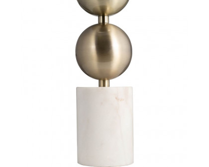 Sagebrook Marble Stacking Orbs Table Lamp - Gold/White