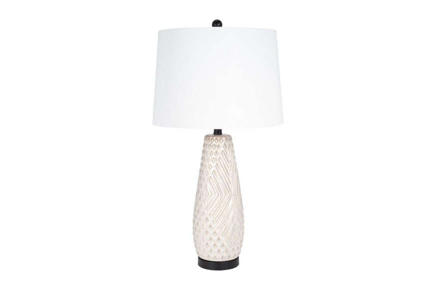 Sagebrook™ Ceramic Textured Table Lamp - Ivory