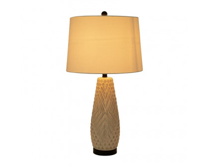 Sagebrook™ Ceramic Textured Table Lamp - Ivory