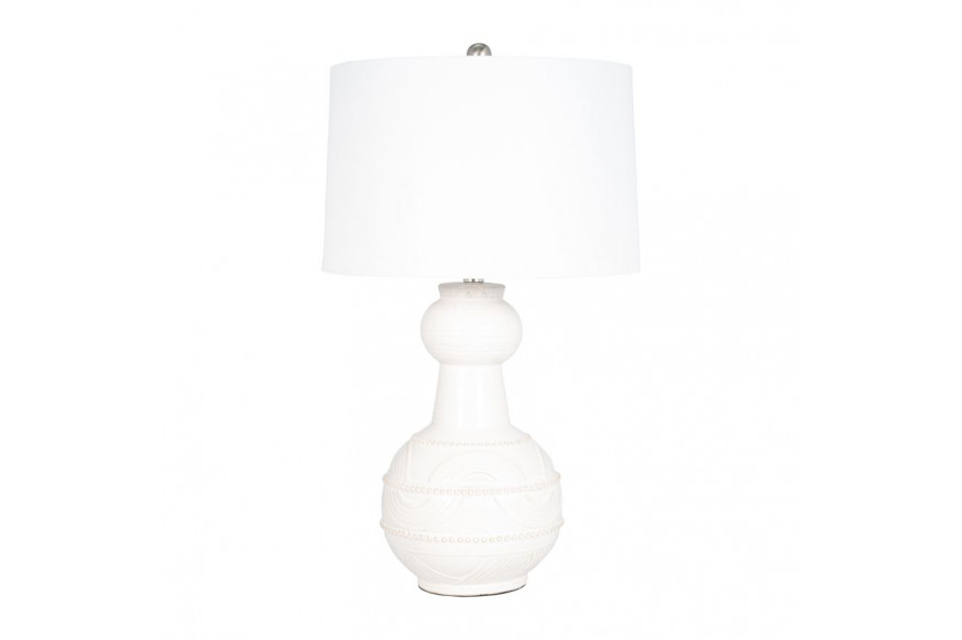 Sagebrook™ Ceramic Bottle Table Lamp - White