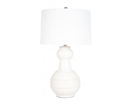 Sagebrook™ Ceramic Bottle Table Lamp - White