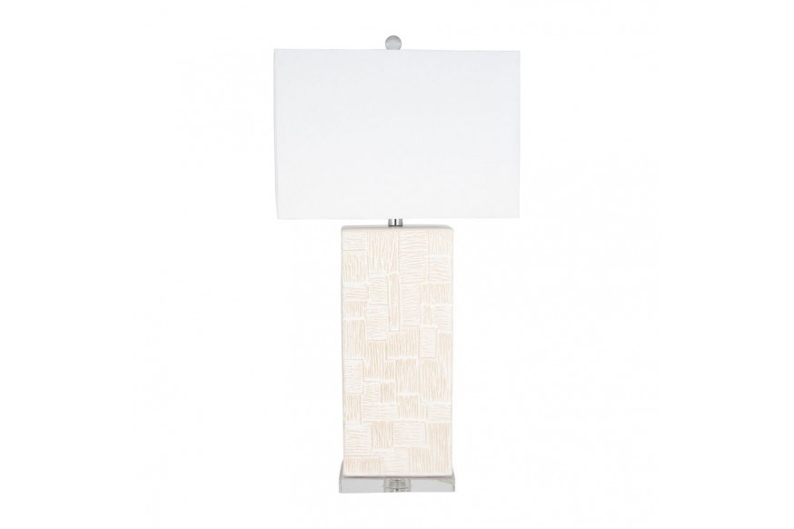 Sagebrook™ Ceramic Textured Table Lamp - White