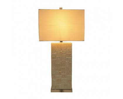 Sagebrook™ Ceramic Textured Table Lamp - White