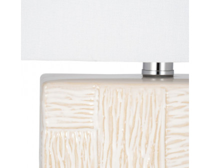 Sagebrook™ Ceramic Textured Table Lamp - White