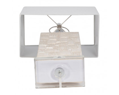 Sagebrook™ Ceramic Textured Table Lamp - White