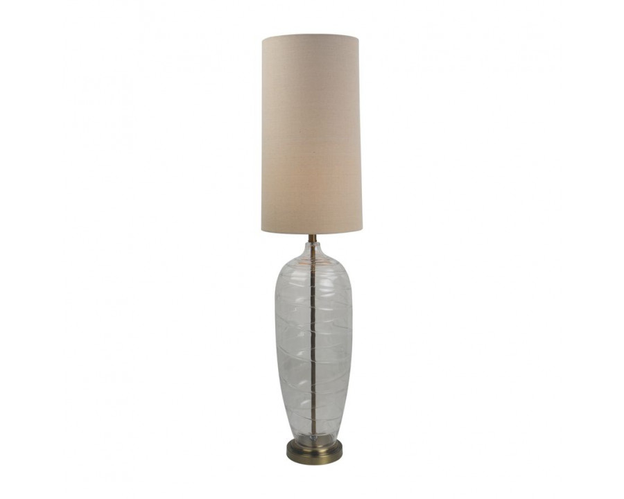 Sagebrook Glass Bottle Table Lamp - Clear