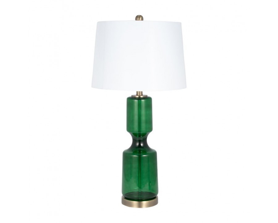 Sagebrook - Glass Table Lamp in Green