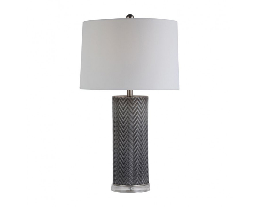 Sagebrook Glass Chevron Table Lamp