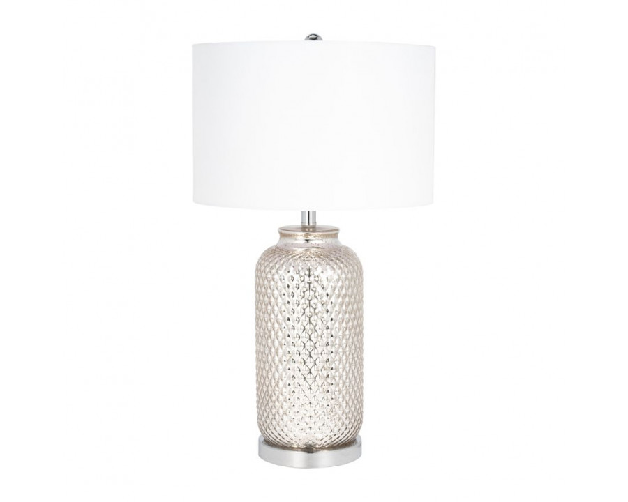 Sagebrook - Glass Metallic Table Lamp in Silver