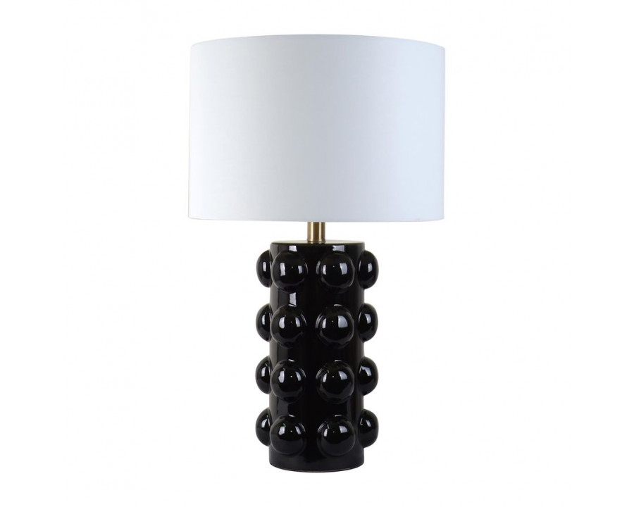 Sagebrook Ceramic Bubble Table Lamp - Black