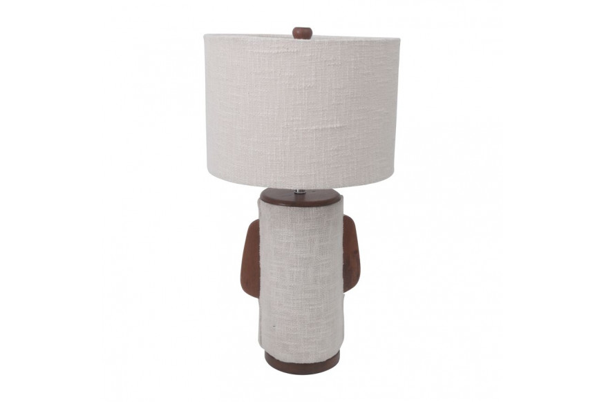 Sagebrook™ Ecomix Fabric Lamp With Wood - Ivory