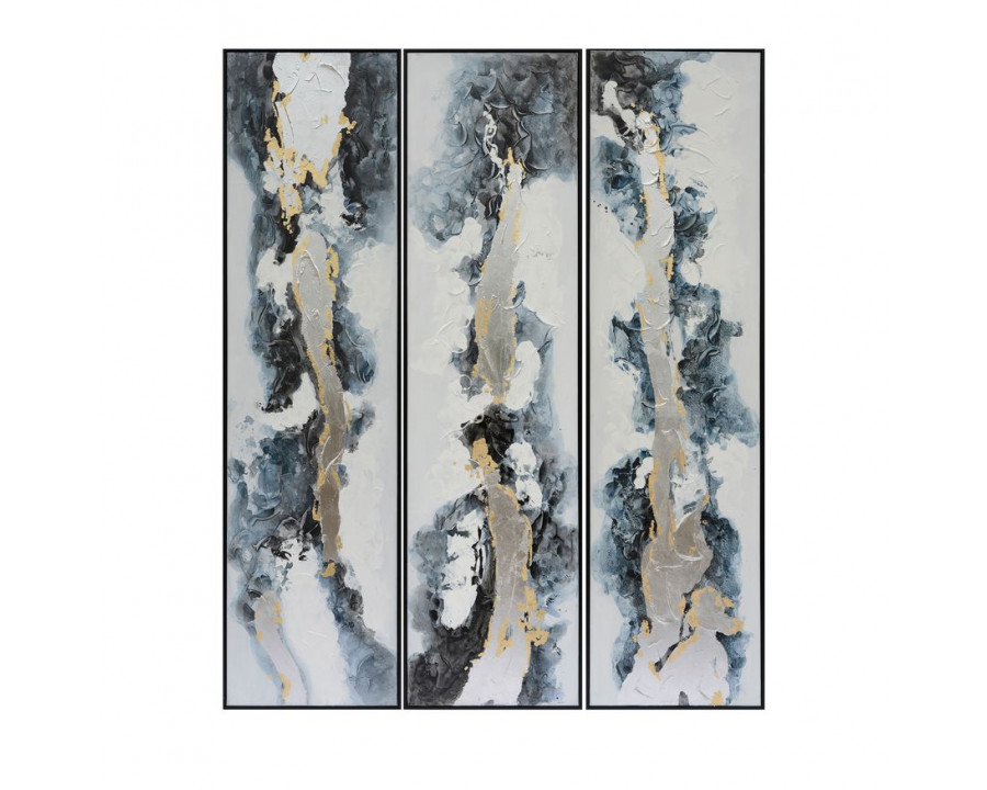 Sagebrook - Abstract Oil Paintings (Set Of 3) in Multi