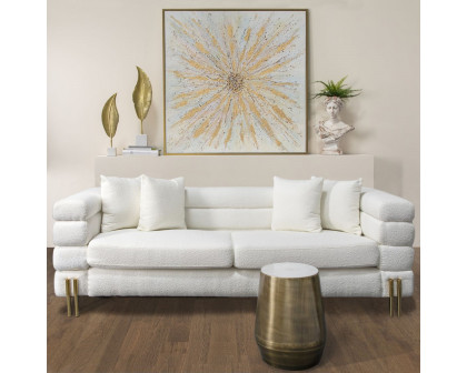 Sagebrook - Gold Bursts Canvas On Gold Frame