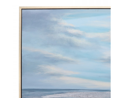 Sagebrook - 52"x52" Hand Painted Oil Canvas Ocean in Multi-Color