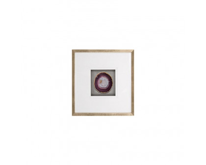 Sagebrook - Framed Agate (Set Of 2) in Purple