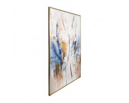 Sagebrook - Framed Hand Painted Abstract Canvas in Multi