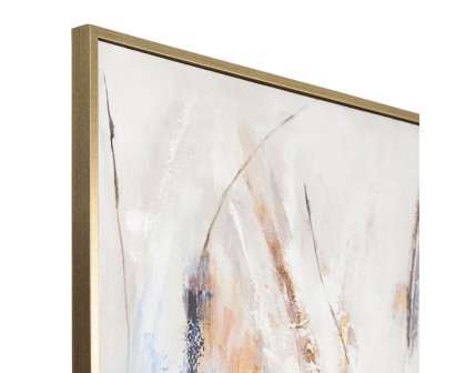 Sagebrook - Framed Hand Painted Abstract Canvas in Multi