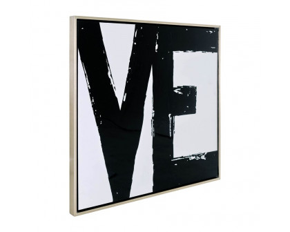 Sagebrook - Hand Painted Love Frames (Set Of 2) in Black