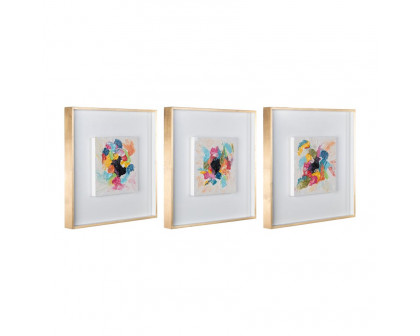 Sagebrook - Hand Painted Multi-Colorful Abstract (Set Of 3)