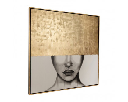 Sagebrook - Hand Painted Gold Streak Woman