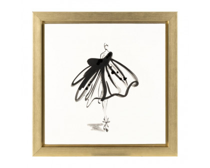 Sagebrook - Hand Painted Ballerina Pose (Set Of 3) in Gold