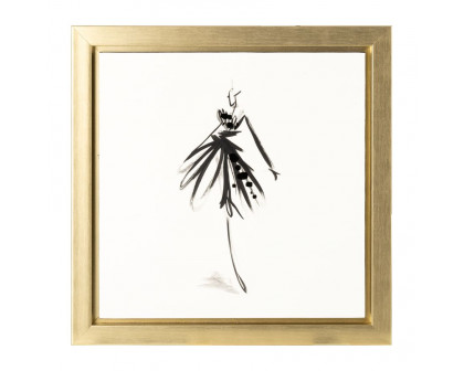 Sagebrook - Hand Painted Ballerina Pose (Set Of 3) in Gold