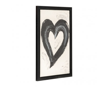 Sagebrook - Hand Painted Black Heart