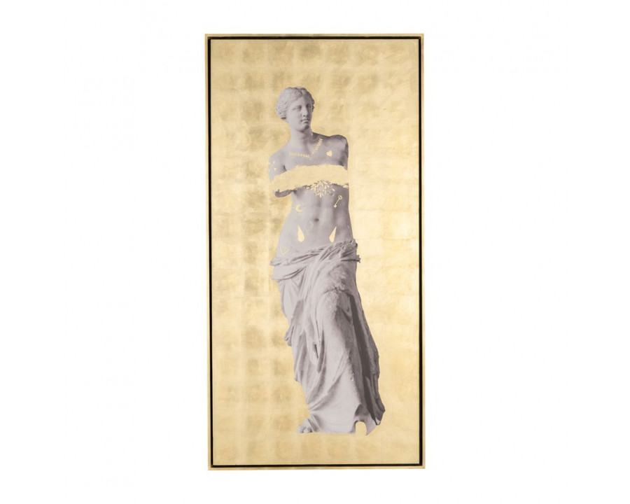 Sagebrook - Hand Painted Venus In Gold in White